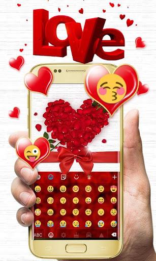 I Love You GO Keyboard Theme - عکس برنامه موبایلی اندروید
