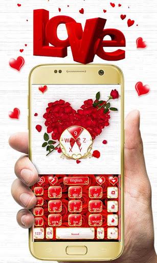 I Love You GO Keyboard Theme - عکس برنامه موبایلی اندروید