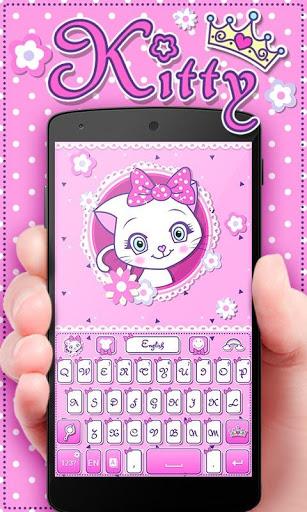 Kitty GO Keyboard Theme - عکس برنامه موبایلی اندروید