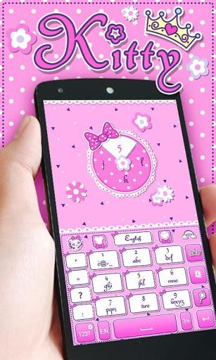 Kitty GO Keyboard Theme - عکس برنامه موبایلی اندروید