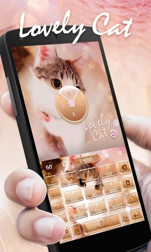 Lovely Cat Keyboard Theme - عکس برنامه موبایلی اندروید