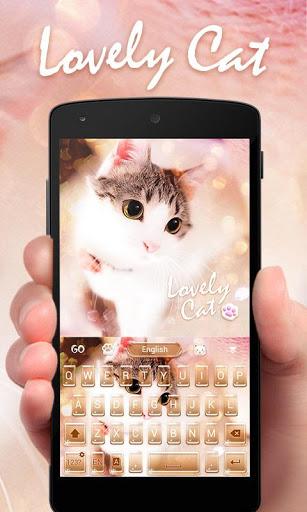 Lovely Cat Keyboard Theme - Image screenshot of android app