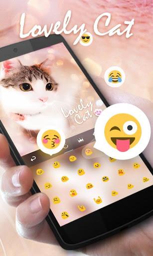 Lovely Cat Keyboard Theme - عکس برنامه موبایلی اندروید