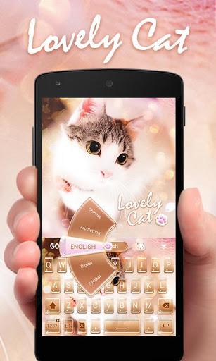 Lovely Cat Keyboard Theme - Image screenshot of android app