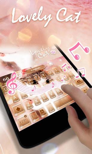 Lovely Cat Keyboard Theme - عکس برنامه موبایلی اندروید