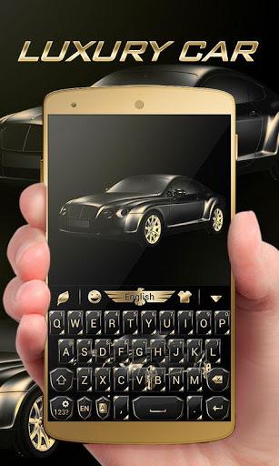 Luxury Car GO Keyboard Theme - Image screenshot of android app