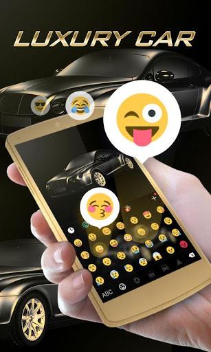 Luxury Car GO Keyboard Theme - Image screenshot of android app