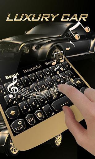 Luxury Car GO Keyboard Theme - Image screenshot of android app