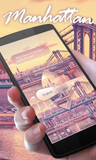 Manhattan GO Keyboard Theme - Image screenshot of android app