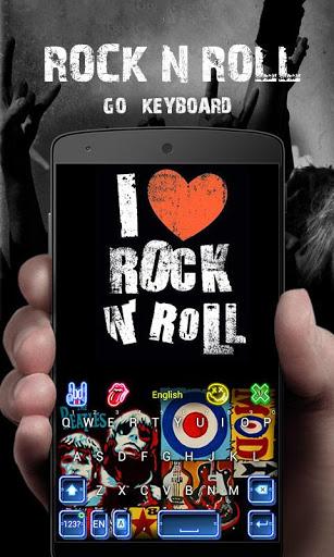 Rock N Roll GO Keyboard Theme - Image screenshot of android app
