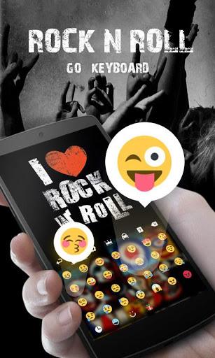 Rock N Roll GO Keyboard Theme - Image screenshot of android app