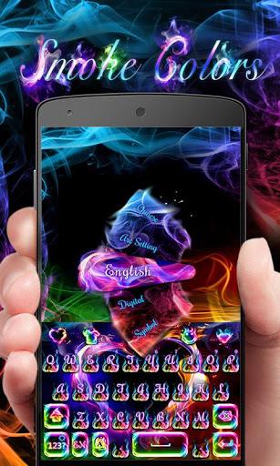 Smoke Colors GO Keyboard Theme - Image screenshot of android app