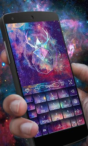 Starry Dream GO Keyboard Theme - Image screenshot of android app