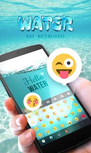 GO Keyboard Theme Water - Image screenshot of android app