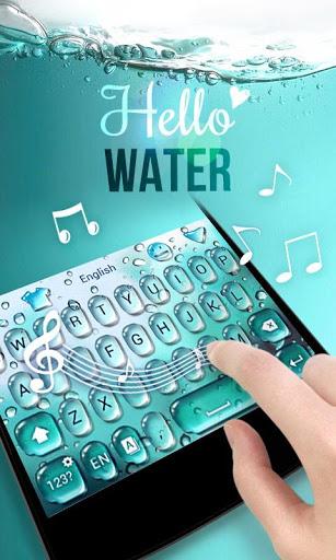 GO Keyboard Theme Water - Image screenshot of android app