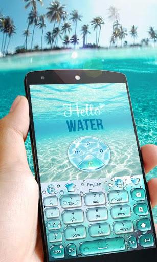 GO Keyboard Theme Water - Image screenshot of android app