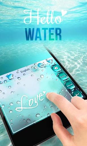 GO Keyboard Theme Water - Image screenshot of android app