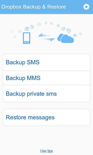GO SMS Pro Dropbox Backup - Image screenshot of android app