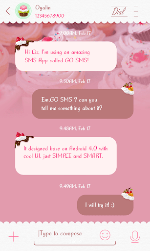 TOSHIYANA FONT FOR GO SMS PRO - Image screenshot of android app