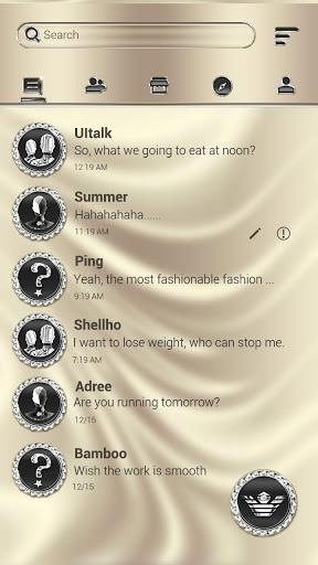 (FREE) GO SMS LUXURY THEME - Image screenshot of android app