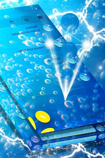 Water Bubbles SMS Theme - عکس برنامه موبایلی اندروید