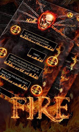 (FREE) GO SMS PRO FIRE THEME - عکس برنامه موبایلی اندروید