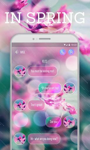 (FREE) GO SMS IN SPRING THEME - Image screenshot of android app