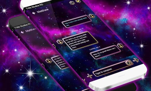 Amazing Galaxy SMS Theme - عکس برنامه موبایلی اندروید
