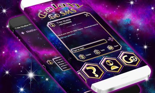 Amazing Galaxy SMS Theme - عکس برنامه موبایلی اندروید