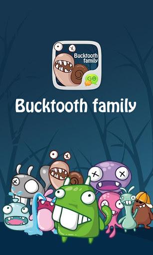 GO SMS Pro BuckTooth Sticker - Image screenshot of android app