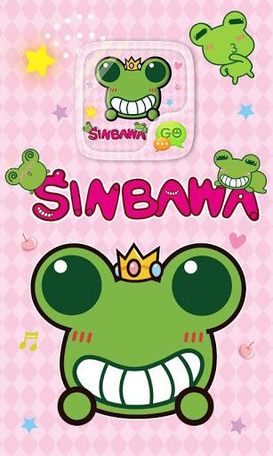 GO SMS PRO SINBAWA STICKER - Image screenshot of android app