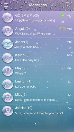 GO SMS PRO DRIPPING THEME - Image screenshot of android app