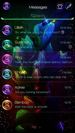 GO SMS LUMINOUS II THEME - Image screenshot of android app