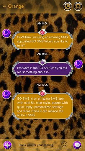 GO SMS PRO ALICE THEME - Image screenshot of android app