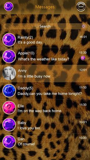 GO SMS PRO ALICE THEME - Image screenshot of android app