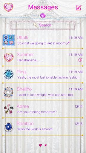 GO SMS PRO ANGEL TEARS THEME - Image screenshot of android app