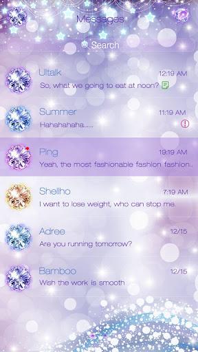 GO SMS PRO BLING LIGHT THEME - عکس برنامه موبایلی اندروید