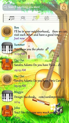 GO SMS COUNTRY MUSIC THEME - عکس برنامه موبایلی اندروید