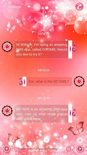 GO SMS PRO CRYSTAL THEME - Image screenshot of android app