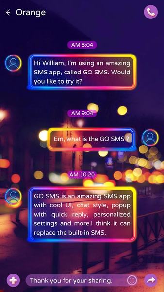 GO SMS DREAM PARIS THEME - عکس برنامه موبایلی اندروید