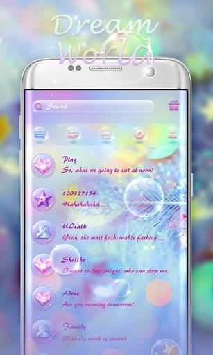 GO SMS DREAM WORLD THEME - Image screenshot of android app