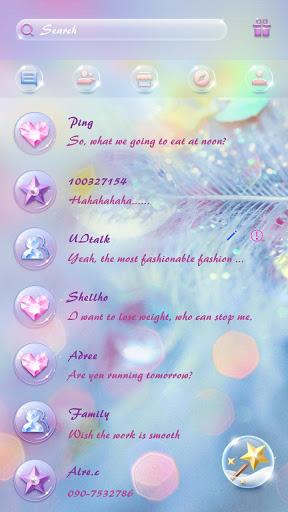 GO SMS DREAM WORLD THEME - Image screenshot of android app