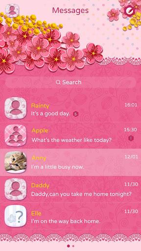 GO SMS PRO ELAINEL THEME - عکس برنامه موبایلی اندروید