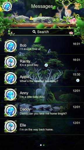 GO SMS PRO FOREST THEME - عکس برنامه موبایلی اندروید