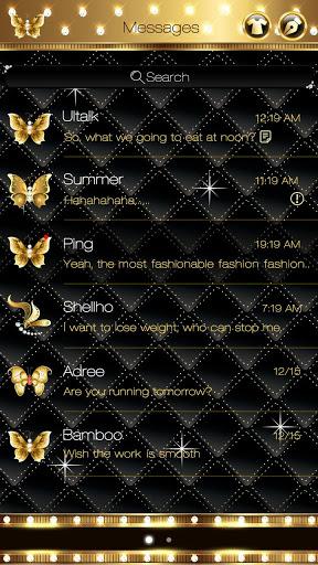 GO SMS PRO GOLD THEME - Image screenshot of android app
