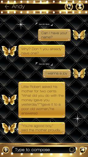 GO SMS PRO GOLD THEME - Image screenshot of android app