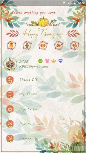 GO SMS HAPPYTHANKSGIVING THEME - عکس برنامه موبایلی اندروید