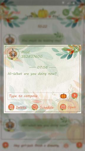 GO SMS HAPPYTHANKSGIVING THEME - عکس برنامه موبایلی اندروید
