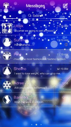 GO SMS MERRY CHRISTMAS THEME - Image screenshot of android app