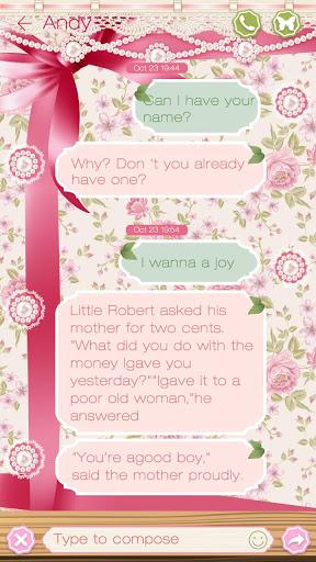 GO SMS PRO ROMANTIC ROSE THEME - عکس برنامه موبایلی اندروید